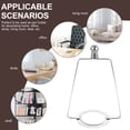 thumbnail image 2 of OULII 1 Ensemble de Cadre de Lampe Rétro Métal Argenté Abat-Jour DIY pour Adultes, 2 of 7