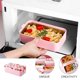 thumbnail image 5 of GAXIRE Fiambrera bento portátil de un nivel con diseño de fresa para microondas, ideal para picnics y adultos., 5 of 7