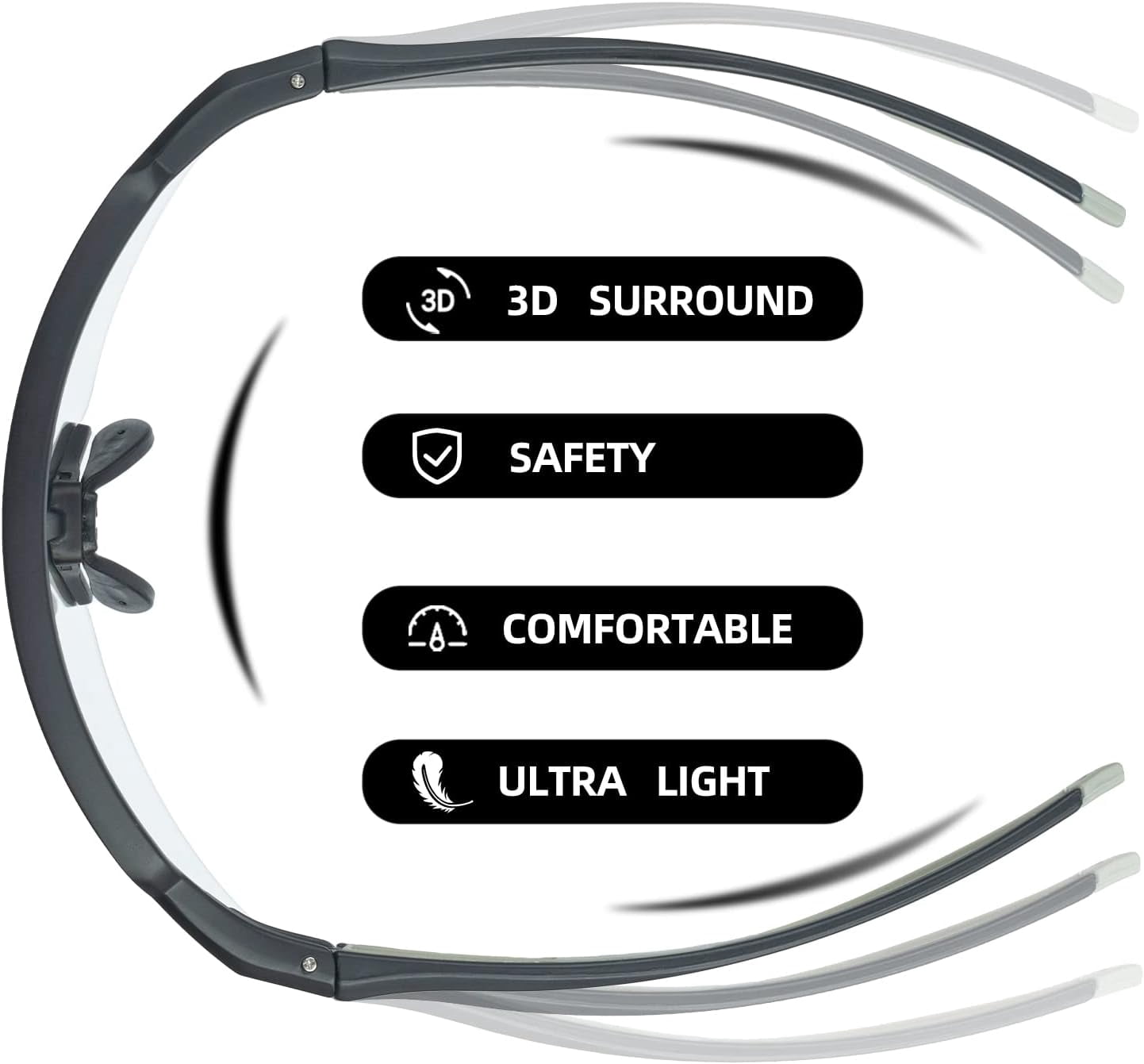 ROCKBROS Photochromic Sports Sunglasses for Men Women Cycling UV Protection