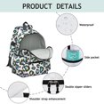 thumbnail image 4 of Blue Leopard Print Pattern Backpack for School, Cute School Bag with Adjustable Shoulder Straps and Padded Back, 13.4"x11"x4.7", 4 of 5