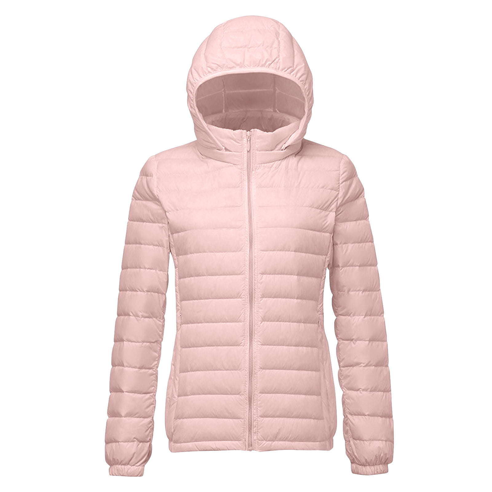RYDCOT Women s Quilted Lightweight Jacket Winter Warm Packable Coats Fashion Quilted Overcoats Full Zipper Puffer Jackets for Spring Fall Sale Walmart