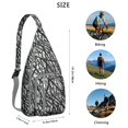 thumbnail image 3 of Geometric Harmony Sling Backpack - Balanced Abstract Pattern Shoulder Bag, Anti-Theft for City Life, 3 of 4