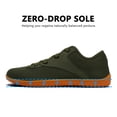 thumbnail image 3 of Men's Wide Width Barefoot Sneakers Casual Walking Shoes Minimalist Breathable Zero Drop Sole Shoes 10 Wide,Olive Green, 3 of 7