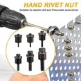 thumbnail image 5 of 6pcs Hand Rivet Tool Steel Set Manual Riveter Replace Tip Nut M3//m5/m6/m8/m10 Mandrel For Rivet Nut Tool, 5 of 5