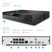 Amcrest 4K Security Camera System w/ 4K (8MP) 8CH PoE NVR, (8) x 4K (8-Megapixel) IP67 Weatherproof Metal Bullet POE IP Cameras (3840x2160), Hard Drive Not Included, NV4108E-IP8M-2496EW8 (White)