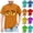 Orange, variant on Boys Short Sleeve Tshirt Crew Neck Short Sleeve Basic Tees Cute Expression Print Casual Summer Tops Blue, Size 3T-10