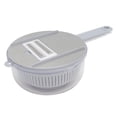 thumbnail image 3 of Fruit Vegetable Grater, Versatile Convenient Keep Freshing Potato Slicing Machine With Drain Basket For Restaurant Grey,Green, 3 of 8