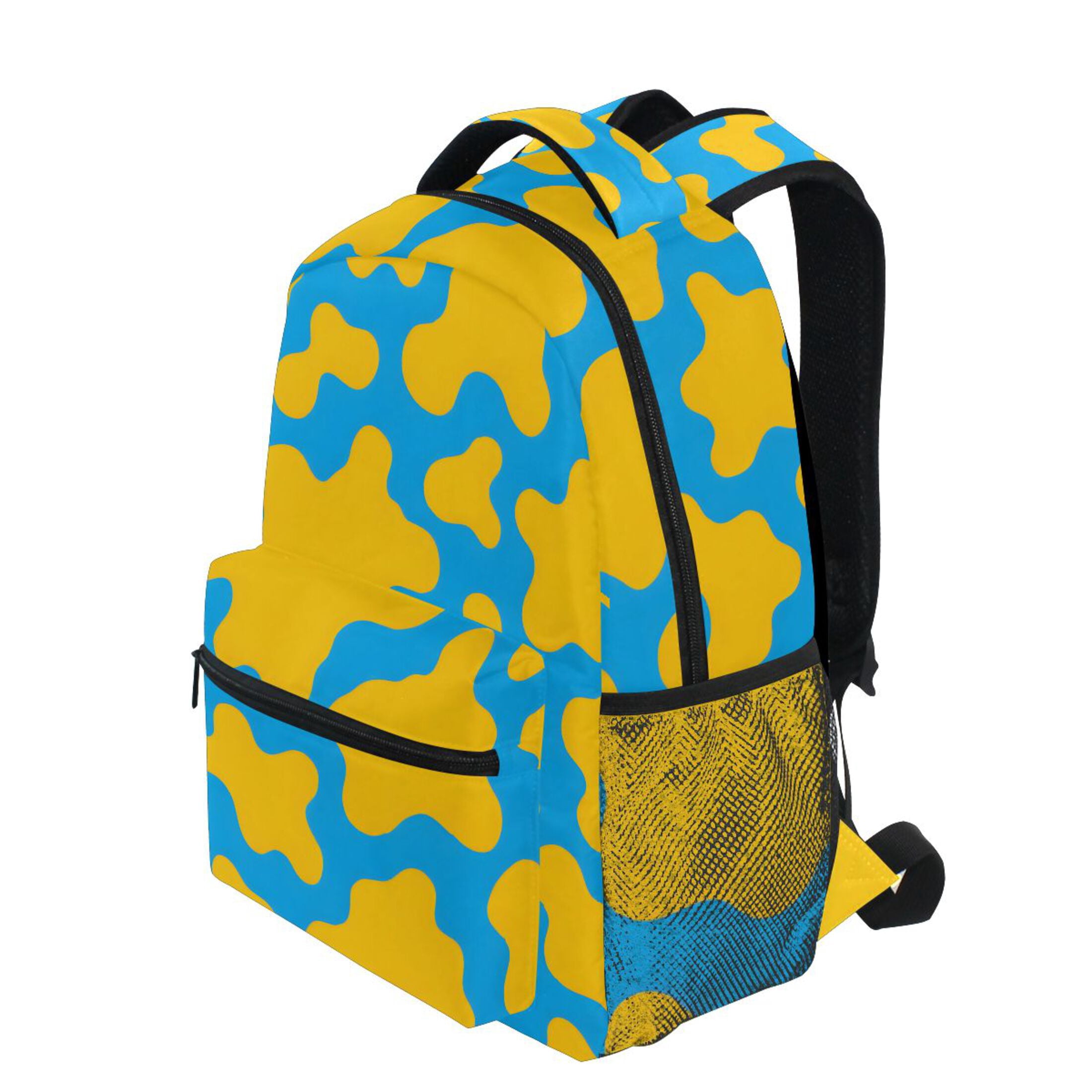 ALAZA Stylish Backpack Cow Print Elementary Bookbag Personalized Laptop School Bags Travel Daypack