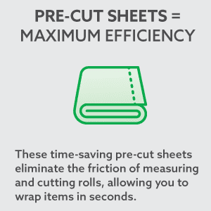 Sheeted Packing Paper, 24" x 30" per sheet, Bulk Pack, 1000 Sheets
