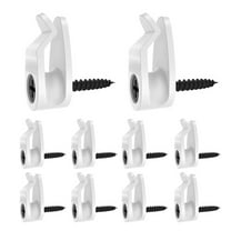 Shoreew 10Pcs Outdoor String Lights Clips High Stability Simple Installation Weatherproof Fairy Lights Cable Hanger Hooks