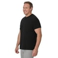 thumbnail image 5 of Tall Man T-Shirt, 3-Pack, Long Length Cotton Undershirt, Black/Grey (Big & Tall Sizes), 5 of 8