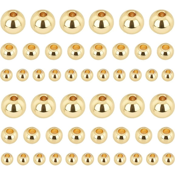 Brass Real 18K Gold Plated Solid Beads Rondelle 180pcs/box