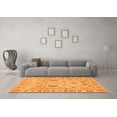 thumbnail image 3 of Ahgly Company Indoor Square Abstract Orange Modern Area Rugs, 6' Square, 3 of 4