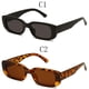 thumbnail image 4 of Gafas de sol clásicas para mujer gafas de sol Retro de moda para mujeres gafas de sol exteriores rectangulares marco pequeño color naranja transparente, 4 of 4