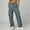Dark Gray high waisted cargo pants a1, variant on Cagogo Women's High Waisted Wide Leg Cargo Pants Summer Casual Loose Flowy Streetwear Workwear Long Trousers Beach Vacation Clothes, Brown S