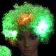 thumbnail image 4 of Tocado de payaso con luz LED Peluca de cabeza explosiva multipropósito para fiesta rave (verde), 4 of 7