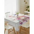 thumbnail image 2 of Hello Summer Rectangle Tablecloth, Pink Ice Cream Truck Watercolor Waterproof & StainResistant Tablecloth, Washable Oil-proof Table Cover for Dining/Party/Wedding/Camping/Buffet 60x84 In, 2 of 9