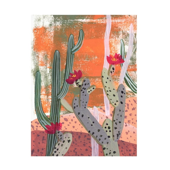 Melissa Wang 'Desert Flowers I' Canvas Art