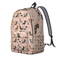 thumbnail image 2 of Black Cute Dachshund Dog and Wine Backpack for School,Cute School Bag,Schoolbag with Adjustable Shoulder Straps & Padded Back,15.7"x11.8"x5.5", 2 of 5