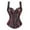 Purple, variant on yunLCZ Womens Waist Trainer Corset Women'S Gothic Corset Bustier Waist Cincher Underbust Corset Vest Tank Top Embroidery Corset Top Plus Size Corset Top