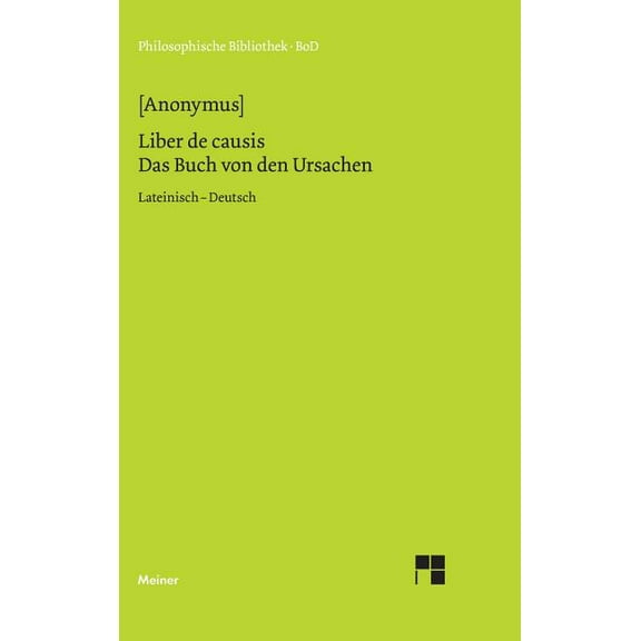 Liber de causis. Das Buch von den Ursachen (Hardcover)