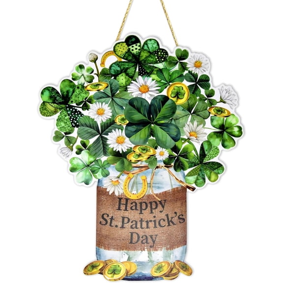 Happy St. Patricks Day Door Hanger Sign