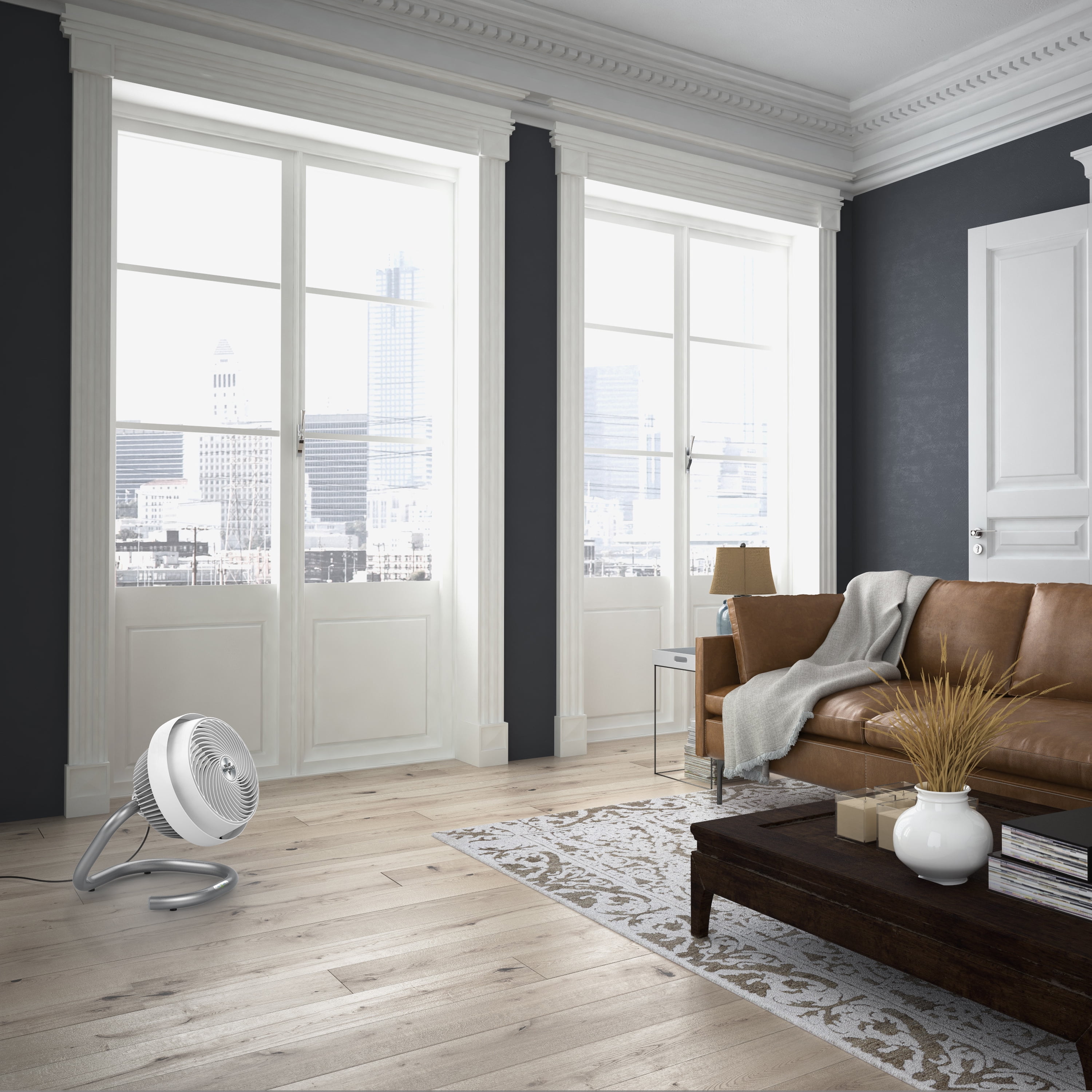 Vornado 723DC Large Energy Smart Air Circulator Fan, 18.2", White