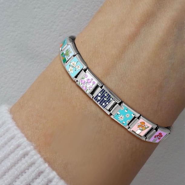 shiyou-Italian Charms Bracelet Sets with 1Pcs Starter Brascelet
