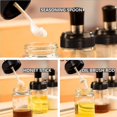 thumbnail image 4 of Sauce Jar Transparent Glass Combinat Spoon With Lid Canisters Storing Ing S Salt, 4 of 4
