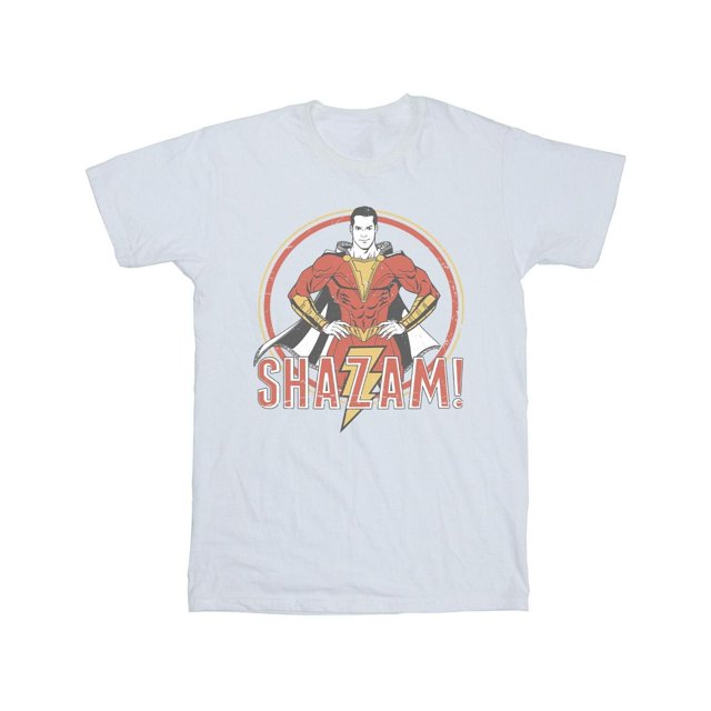 DC Comics T-Shirt Rétro Cercle Shazam pour Hommes