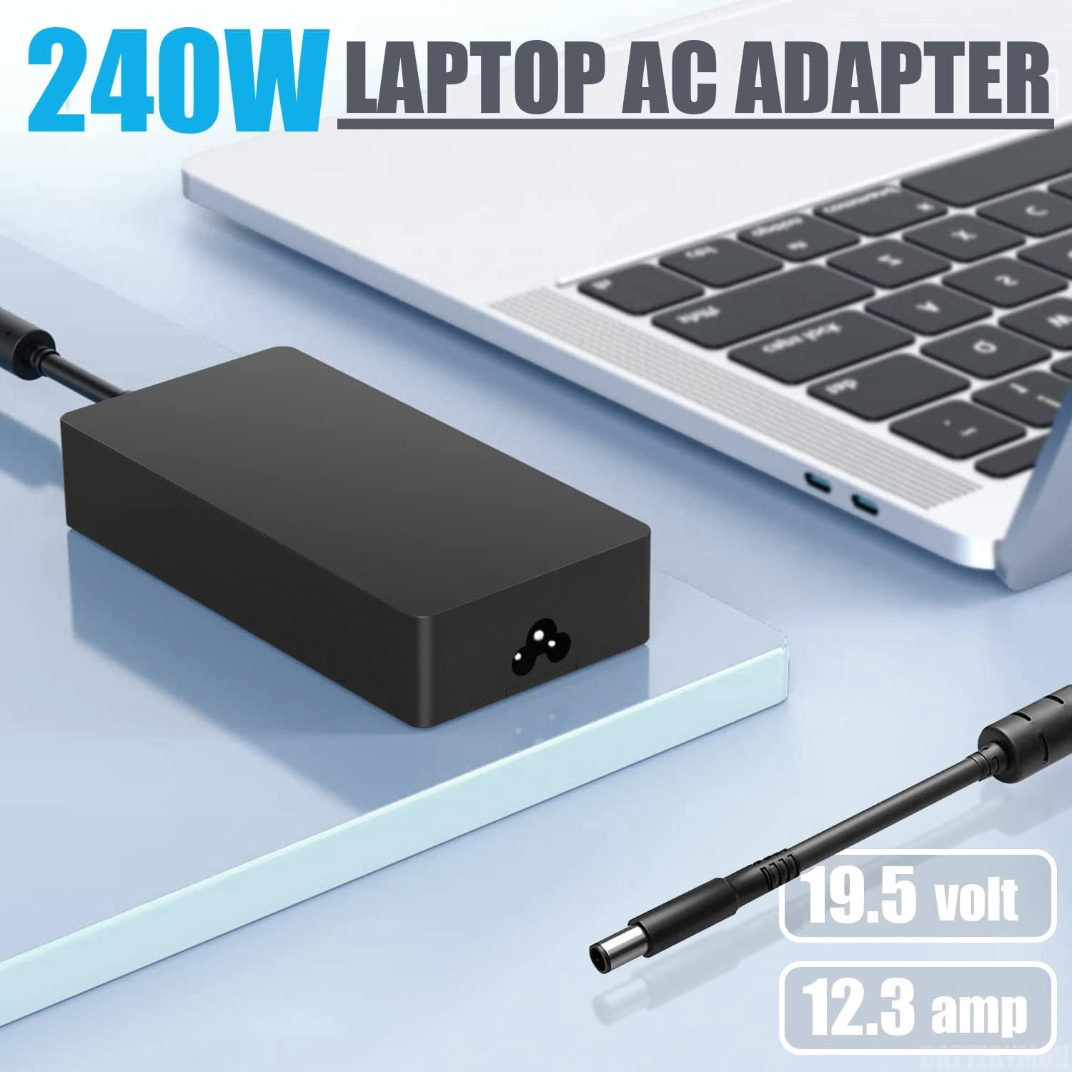 240W 180W Charger for Dell G3 G5 G7 G15, Precision 7670 7680 7770 7780 Precision M4600 M6600 M6700 M6800 Alienware 17 15 13 M15 M117.4mm tip