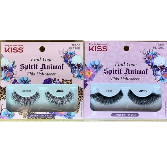 Kiss Spirit Animal Halloween EyeLashes Lioness Felis Limited Edition 2PK