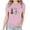 Pink, variant on VBTAPA 2025 Summer Tops for Women Happy Easter T Shirt Cute Bunny Eggs Graphic Tees Casual Holiday Short Sleeve Tees Top Sales of the Day Army Green L