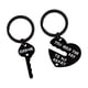 thumbnail image 2 of 2 uds llavero de corazón para el Día de San Valentín llavero de pareja regalo romántico de San Valentín llavero único llaveros de coche para fiesta , Negro, 2 of 8