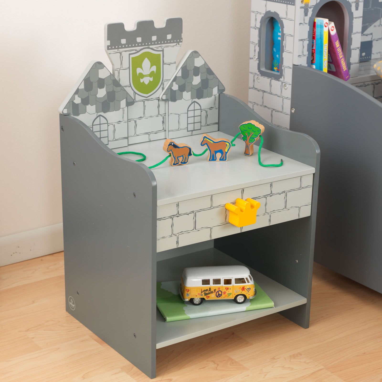 kidkraft medieval wooden castle playset