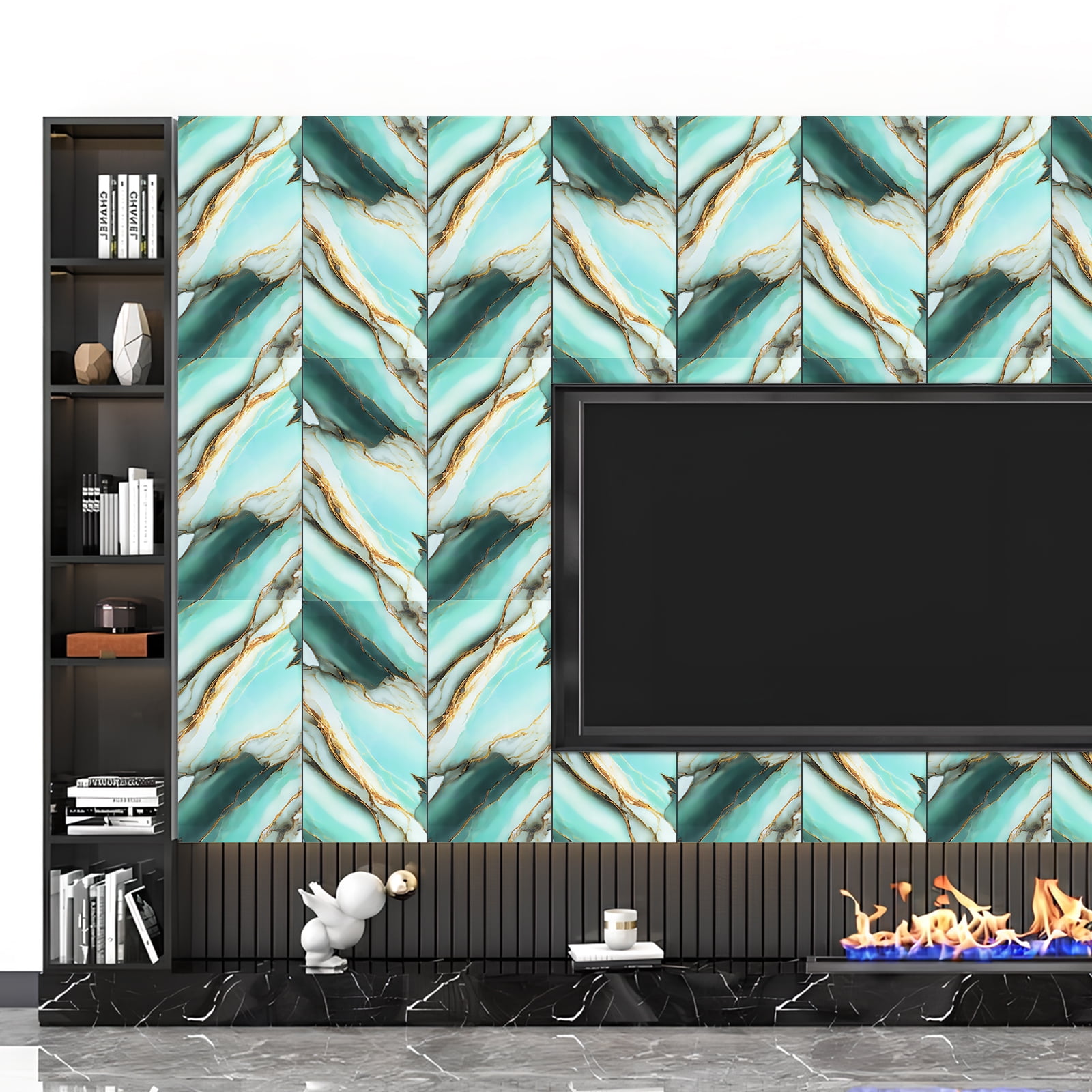 40Pcs Peel and Stick Wall Tile for Kitchen Backsplash, Bathroom-30 X 60cm