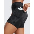 thumbnail image 4 of CRZ YOGA Secretsculpt Butterlift Athletic Shorts Pockets 5'' No Front Seam Womens High Waist Workout Booty Scrunch Butt, 4 of 5