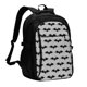 thumbnail image 1 of Balery Bat Mochila con carga USB para hombre y mujer - Mochila impermeable y antirrobo para laptop con puerto USB para viajes, trabajo, 1 of 7