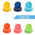 thumbnail image 3 of Uxcell Plastic Jar Lids Wide Mouth Canning Jars Top Food Storage 12packs, 3 of 7