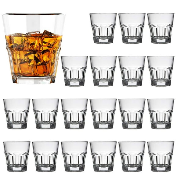 QAPPDA Ensemble de Verres à Shooter, Verres à Whisky, Verres à Shooter Base Lourde 4.5oz, Cocktail; Verre, Verres à Rocks, Mini Verres pour liqueur, Verres Double Face, Téquila