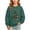 Army Green, variant on Wilark Girls Christmas Sweatshirts Size 3-14, Long Sleeve Pullover Crew Neck Fleece Warm Kids Festival Tops Red
