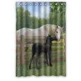 thumbnail image 1 of ABPHQTO Cortina de Ducha Caballo Cortina de Ducha Impermeable 120x180 cm, 1 of 2