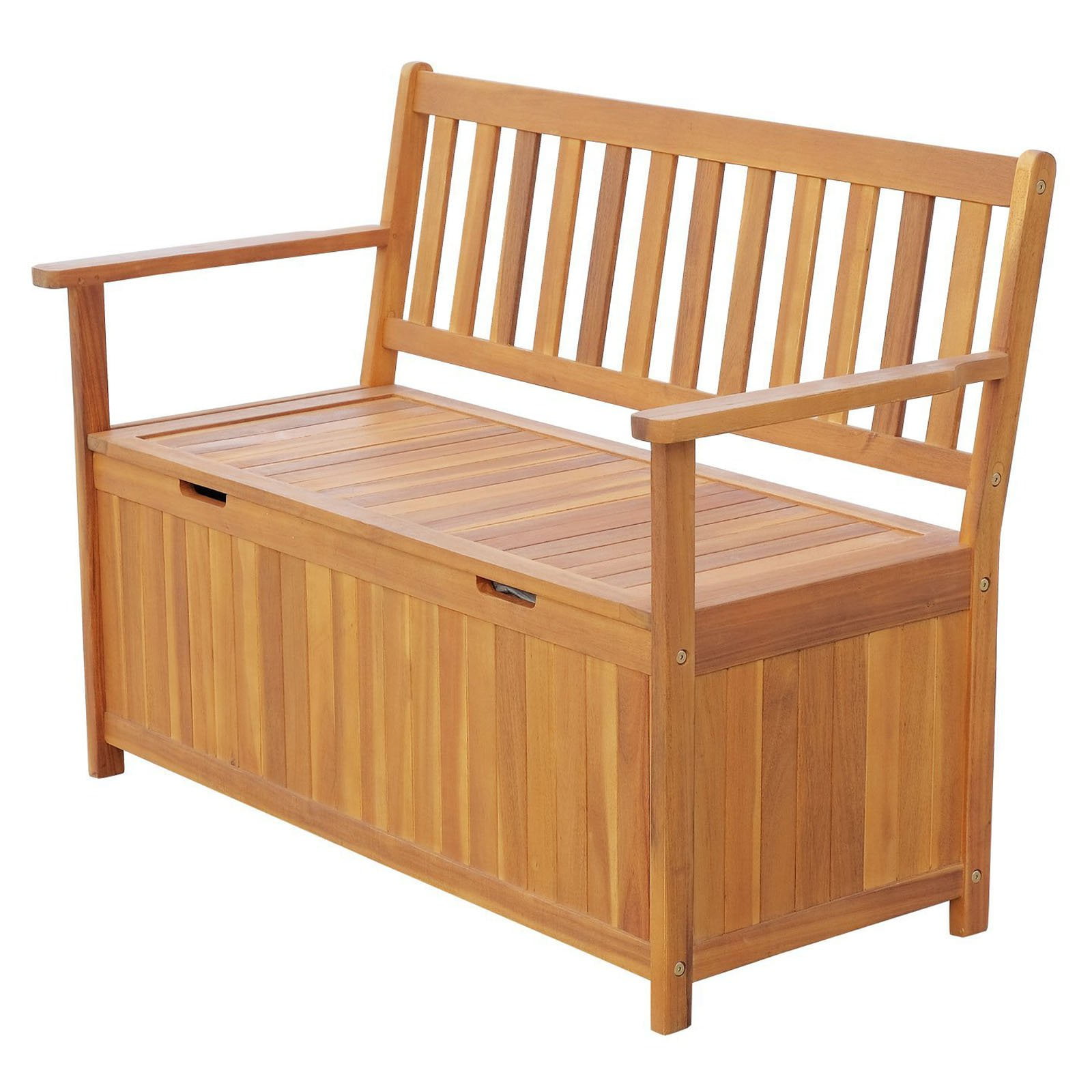 Outsunny Wooden 47 In Outdoor Storage, Bench Seat With Storage Outdoor