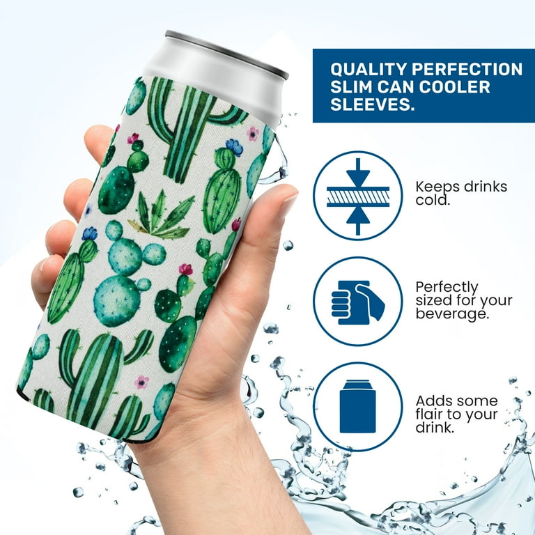 QualityPerfection Slim Can Cooler Sleeves, Beer/Energy Drink