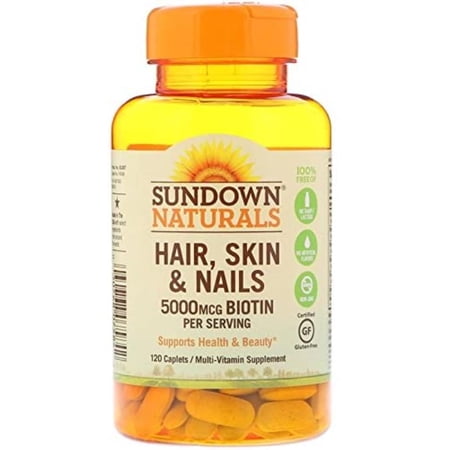 Sundown Naturals Dietary Supplement Hair, Skin & Nails - 120 CT, Supplement By Brand Sundown Naturals