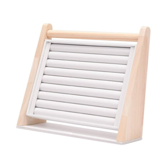 Rings Display Stand Tray Vertical Holder for Studs Jewelry Organizer Dresser Black