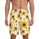 thumbnail image 1 of Fotbe European-style Pattern Sunflower A Pantalones Cortos de Pijama para Hombre, Ropa de Dormir, Pantalones de Pijama Cortos para Hombre-Large, 1 of 6