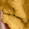 thumbnail image 6 of Women's Flannel Jacket Fuzzy Fleece Pajama Tops Soft Warm Winter Sleepwear Button up Loungewear with Pockets New Women's Long Sleeve Thermal Pullover Tops Yellow L, 6 of 7