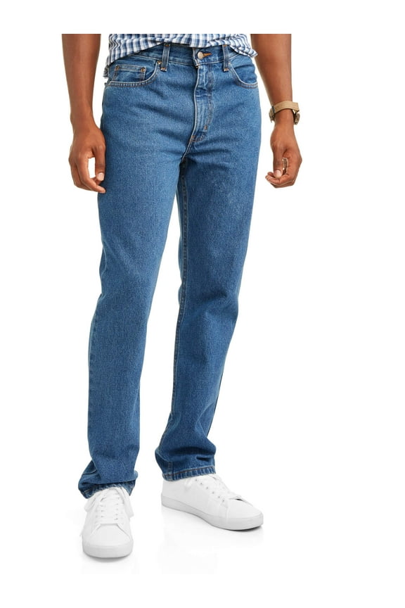 Men's & Big Men's Classic Fit 100% Cotton Regular Fit Jeans, Sizes 29-54