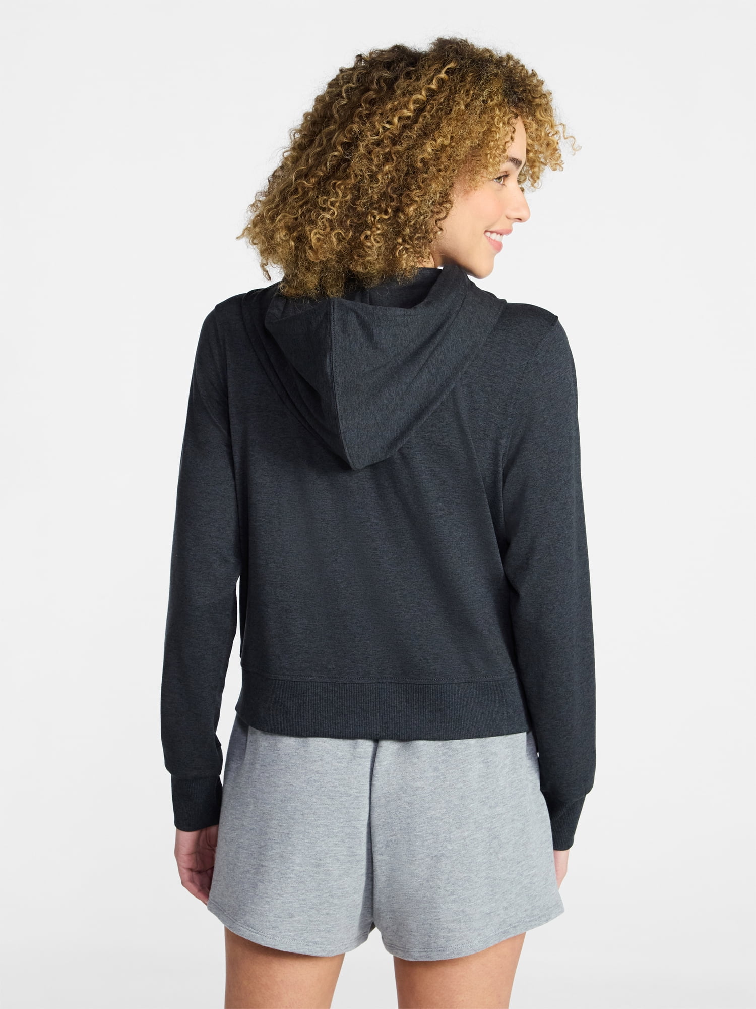 Athletic Works Women's and Women's Plus ButterCore Zip Front Hoodie, Sizes XS-4X